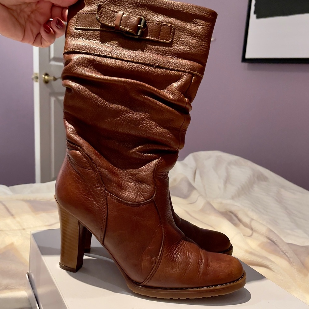 Brown Leather Women's Boots